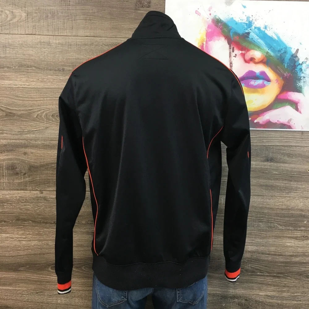 Nike Oregon State Beavers Track Jacket Mens XL Black Orange‎ Full Zip 21059X
